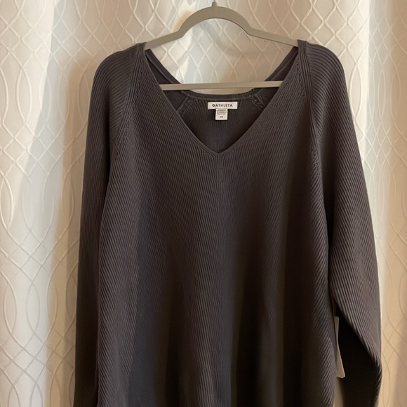 Athleta Hanover V-Neck sweater SZ 2X - Picture 2 of 10